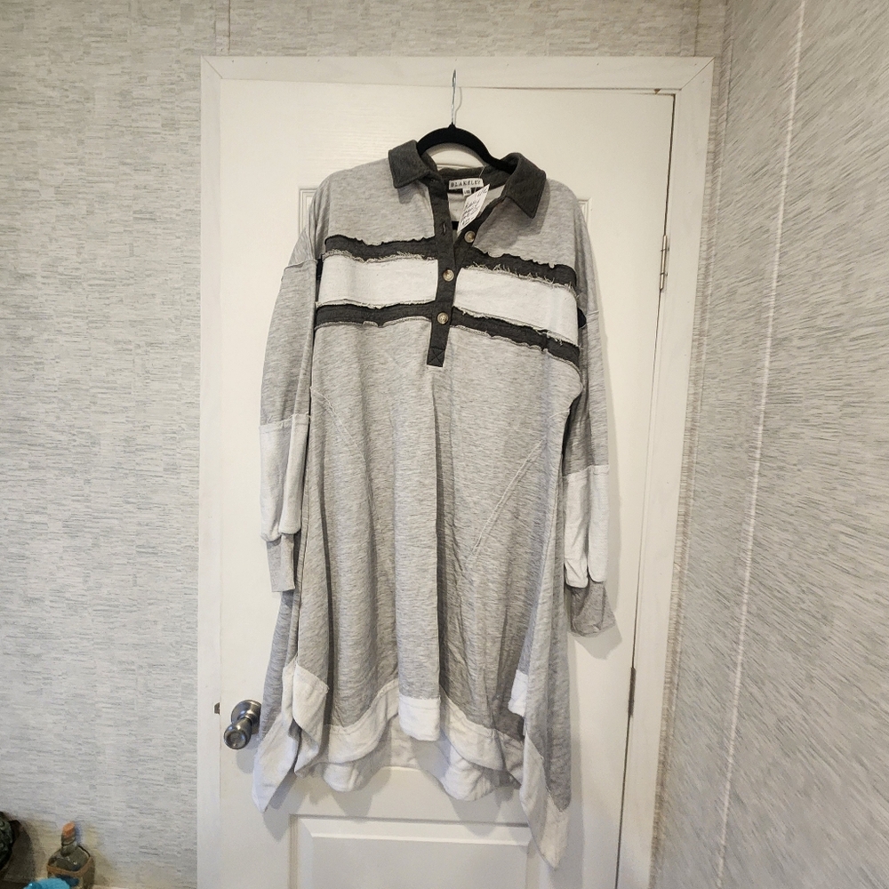 Blakeley Designs Athletic Sweatshirt Dress Size L/XL BNWT